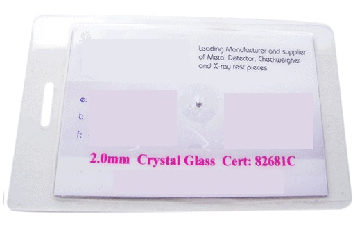 Tester per metal detector LAMINATED CARD 108x64mm