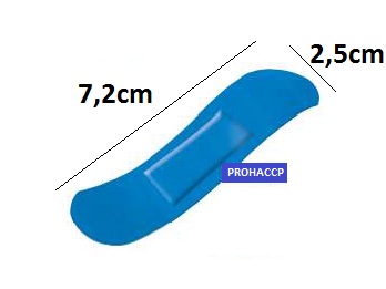 Cerotti blu rilevabili 7,2×2,5 mm